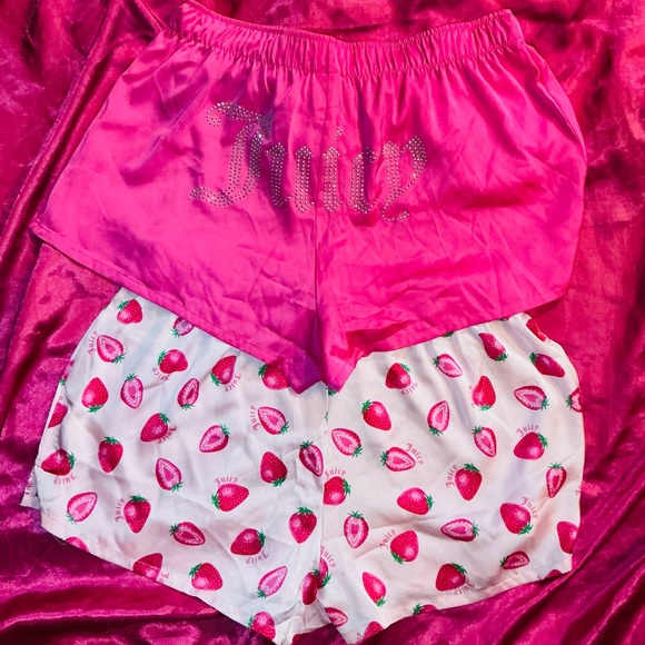 Juicy Couture Other - Juicy Couture Silky boxer Shorts 🍓💋🩷